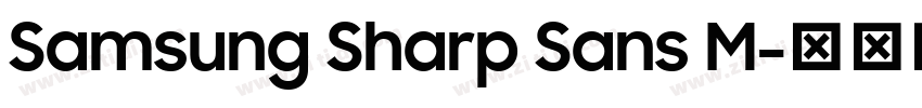 Samsung Sharp Sans M字体转换